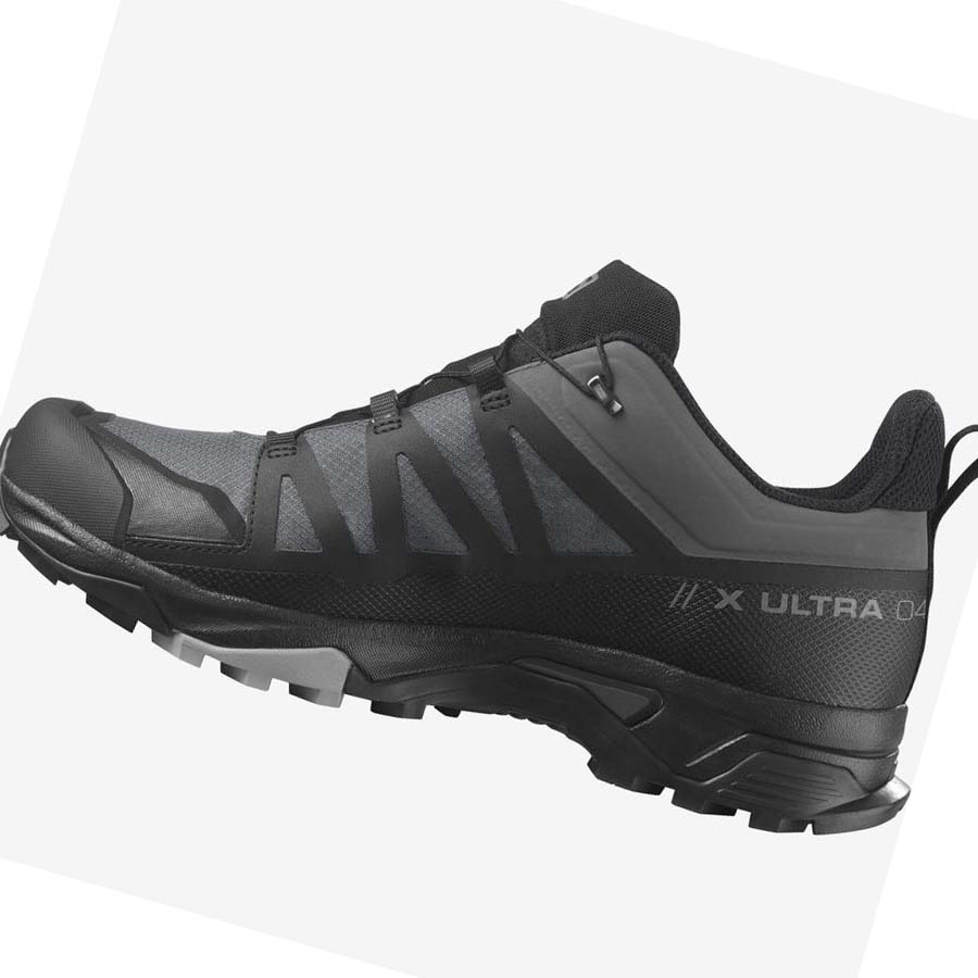 Salomon X ULTRA 4 GORE-TEX Túracipő Férfi Szürke Fekete | HU 2034CTV